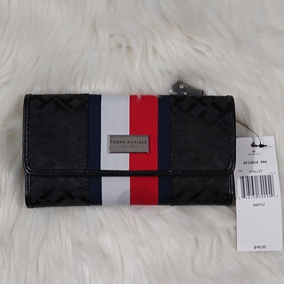Tommy Hilfiger Handbags - NWT Tommy Hilfiger trifold wallet monogram print